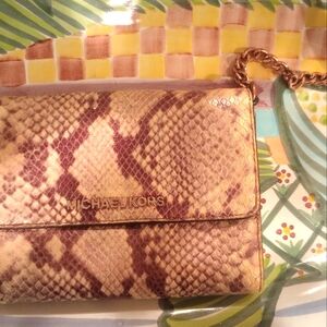 Michael Kors Python print crossbody